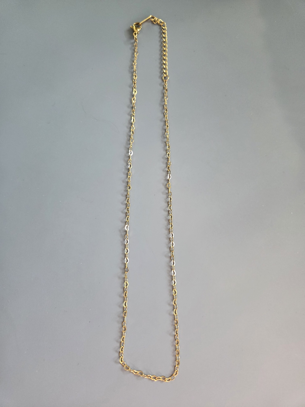 Gold Heart Link Chain Necklace - Women Jewelry